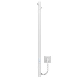 Полотенцесушитель электрический Holly 30x900 Deffi нержавеющая сталь (Белый, WD04) Изображение