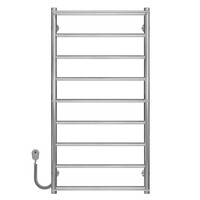 Полотенцесушитель электрический Ladder П9 500х1000 Deffi нержавеющая сталь (Хром, EF16, Левое подключение) Изображение