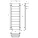 Полотенцесушитель электрический Lux Hotel П11 400х1200 Deffi нержавеющая сталь (Белый, WD04, Левое подключение) Изображение